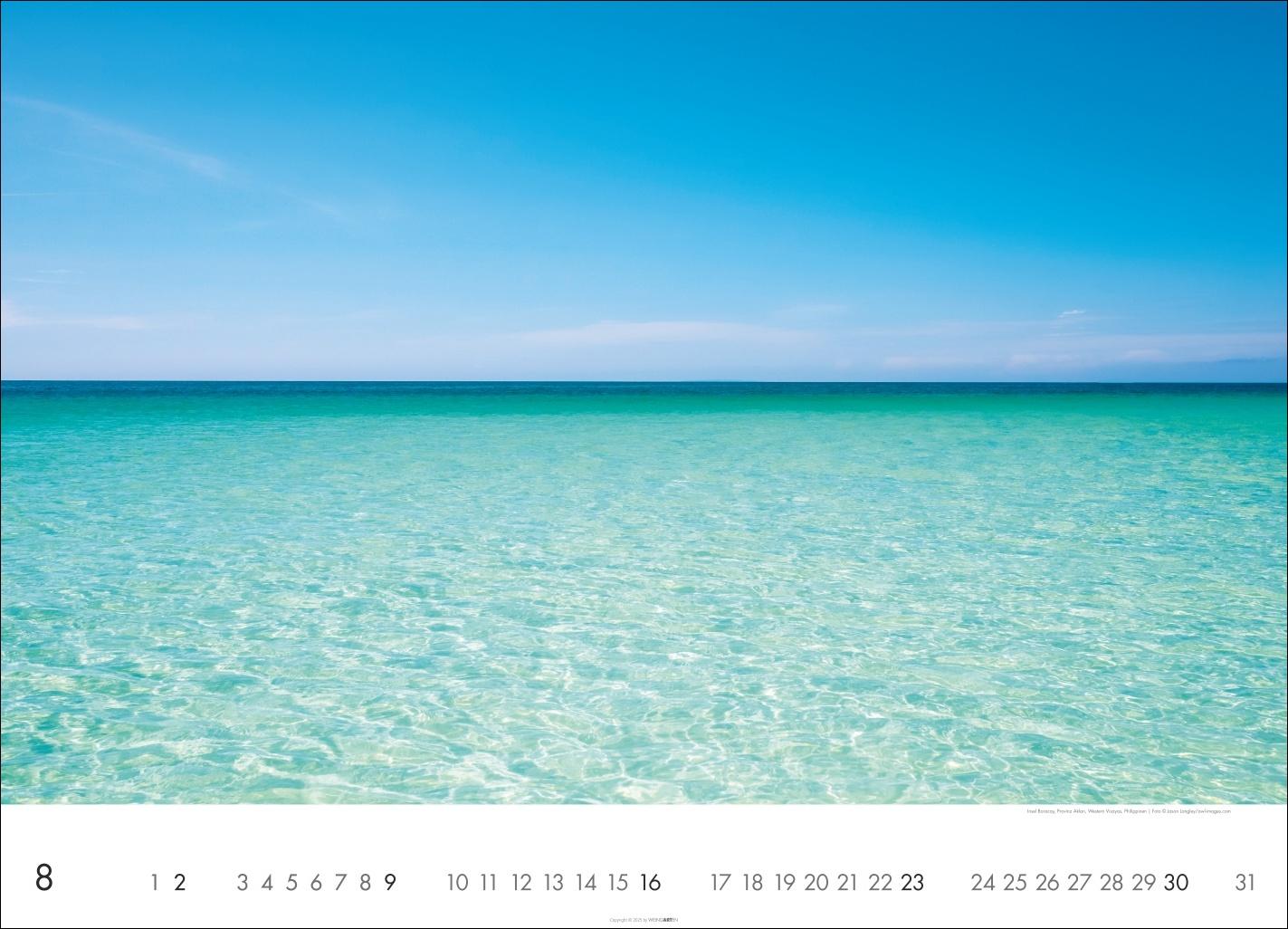 Beispielinhalt (Bild) Das Meer Kalender 2026