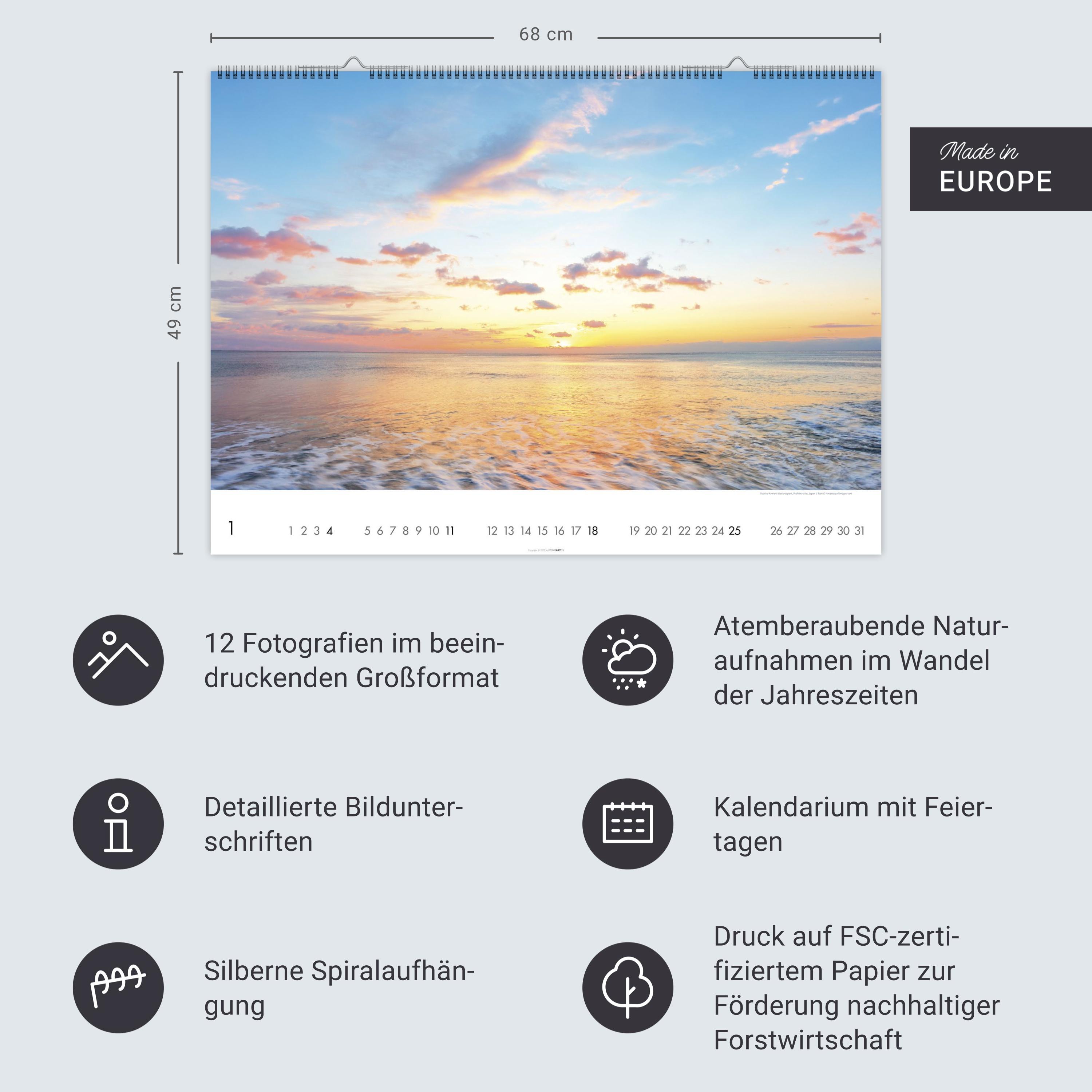 Beispielinhalt (Bild) Das Meer Kalender 2026