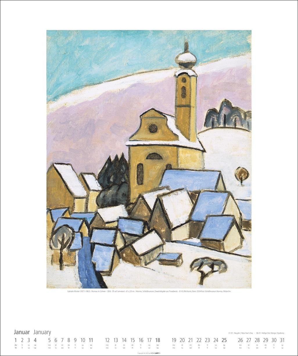 Beispielinhalt (Bild) Gabriele Münter Kalender 2026