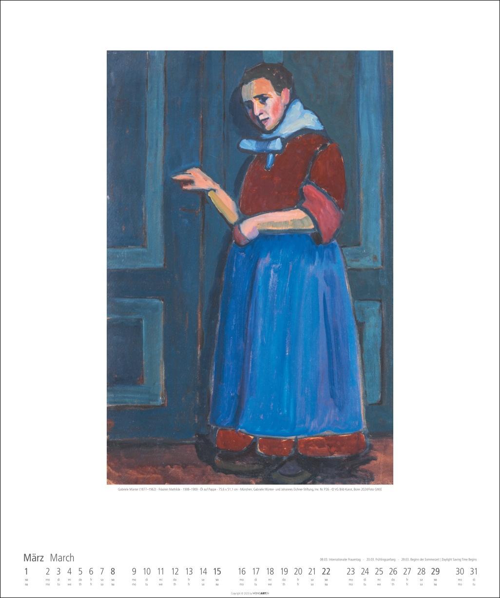 Beispielinhalt (Bild) Gabriele Münter Kalender 2026