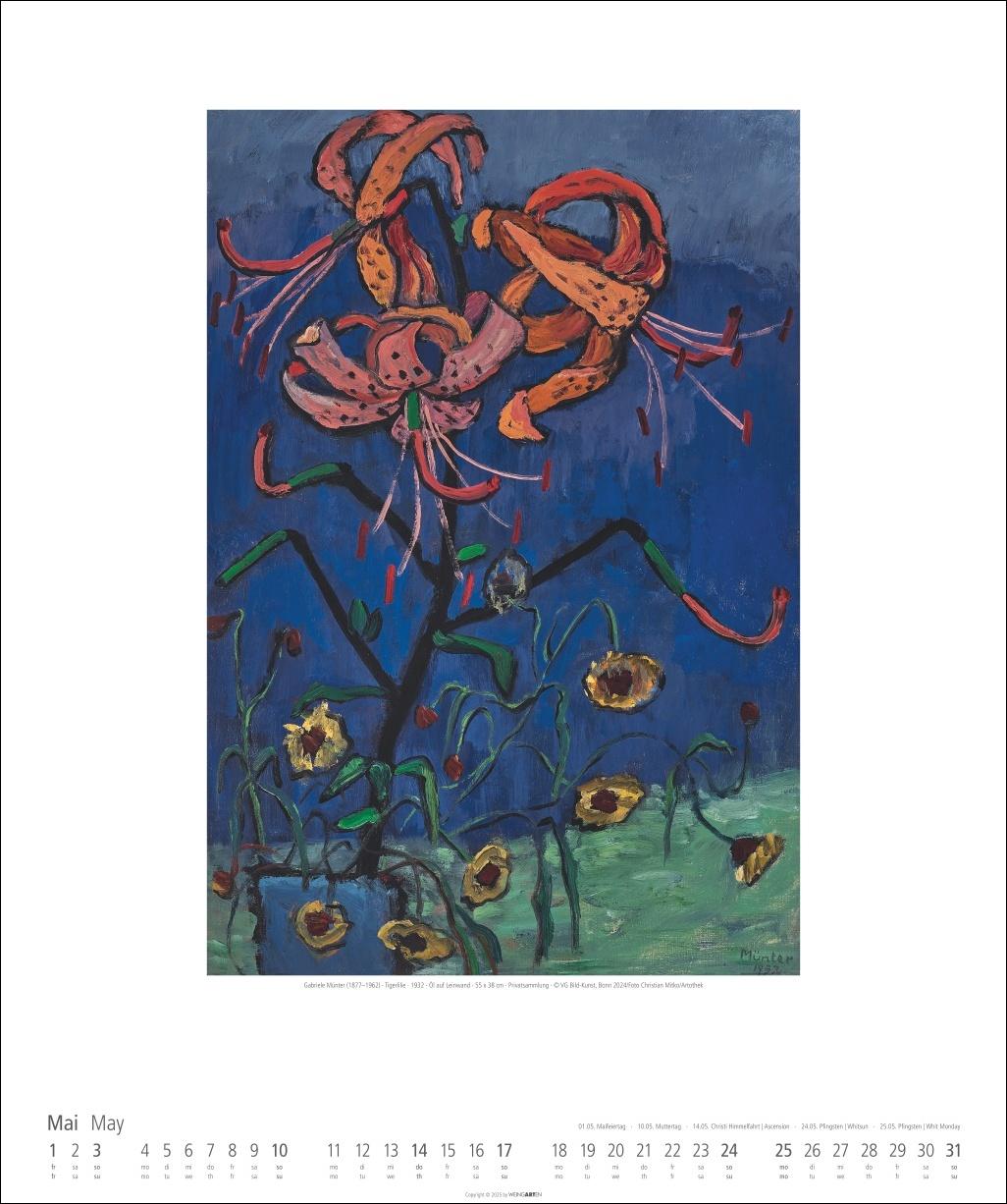 Beispielinhalt (Bild) Gabriele Münter Kalender 2026