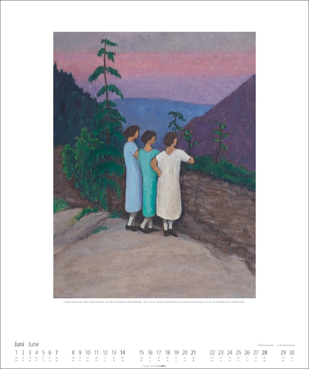 Beispielinhalt (Bild) Gabriele Münter Kalender 2026