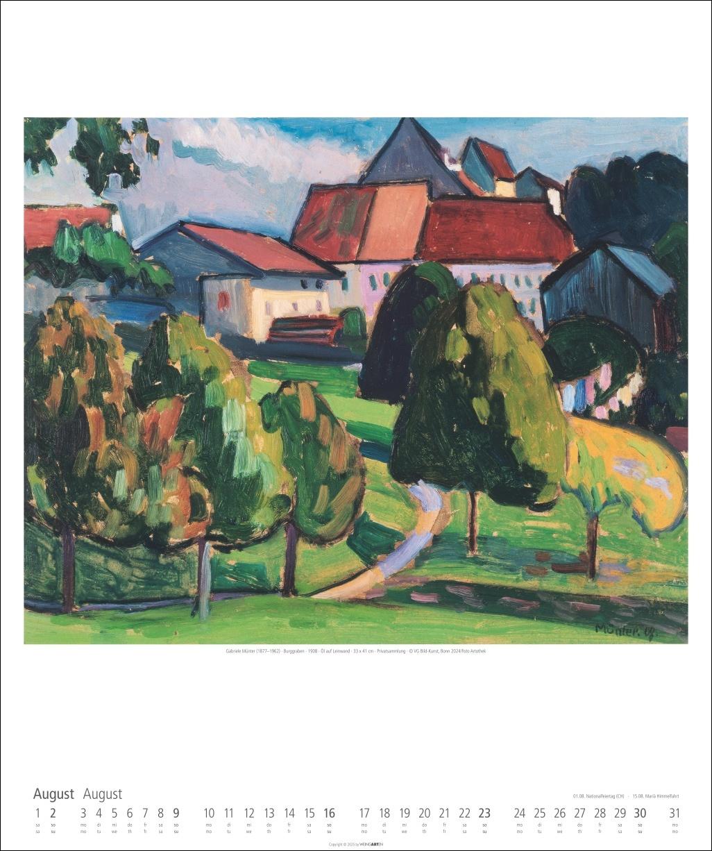 Beispielinhalt (Bild) Gabriele Münter Kalender 2026