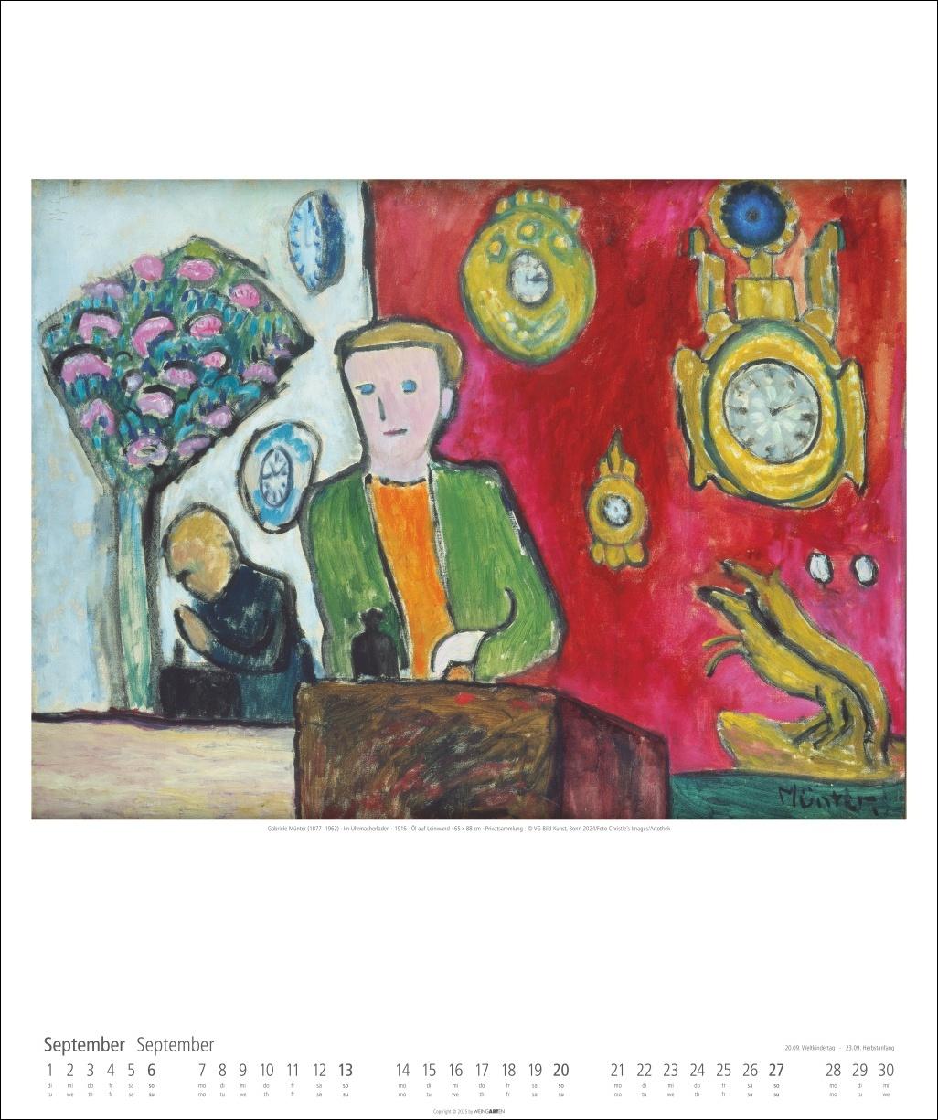 Beispielinhalt (Bild) Gabriele Münter Kalender 2026