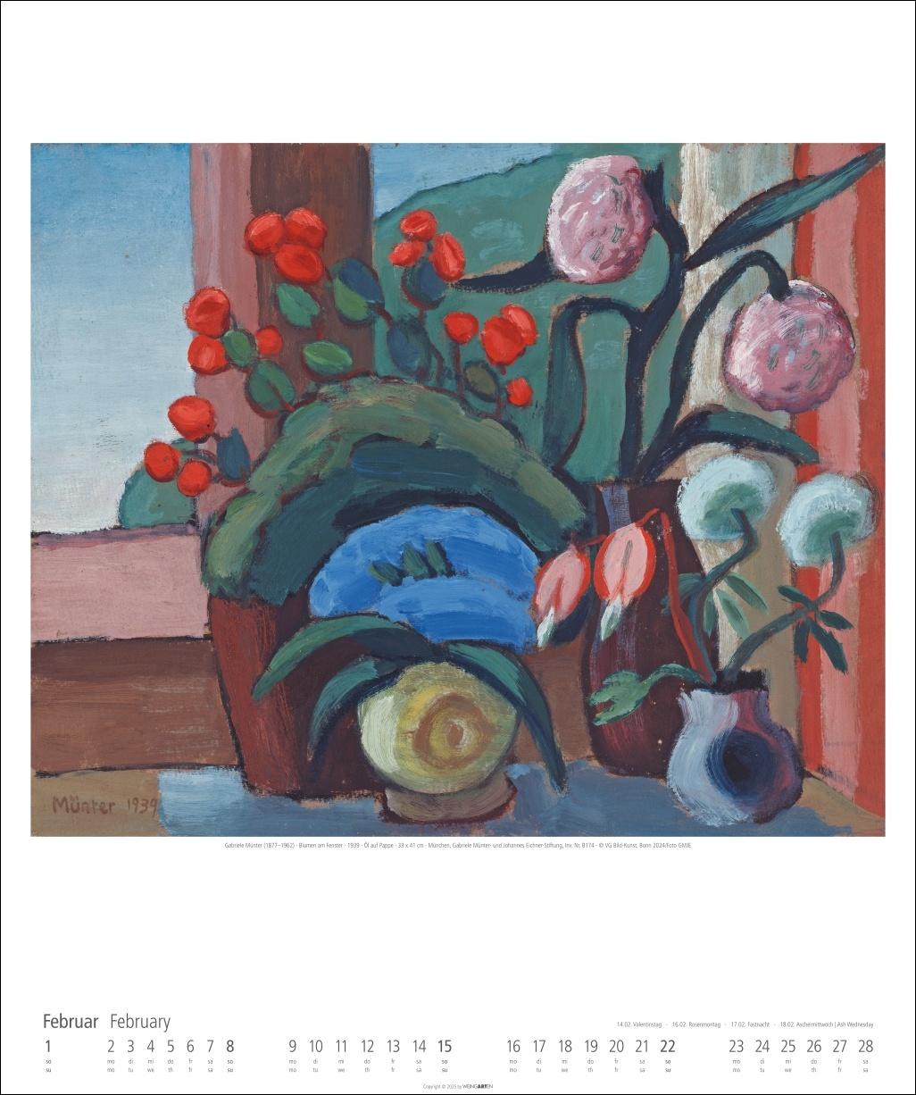 Beispielinhalt (Bild) Gabriele Münter Kalender 2026