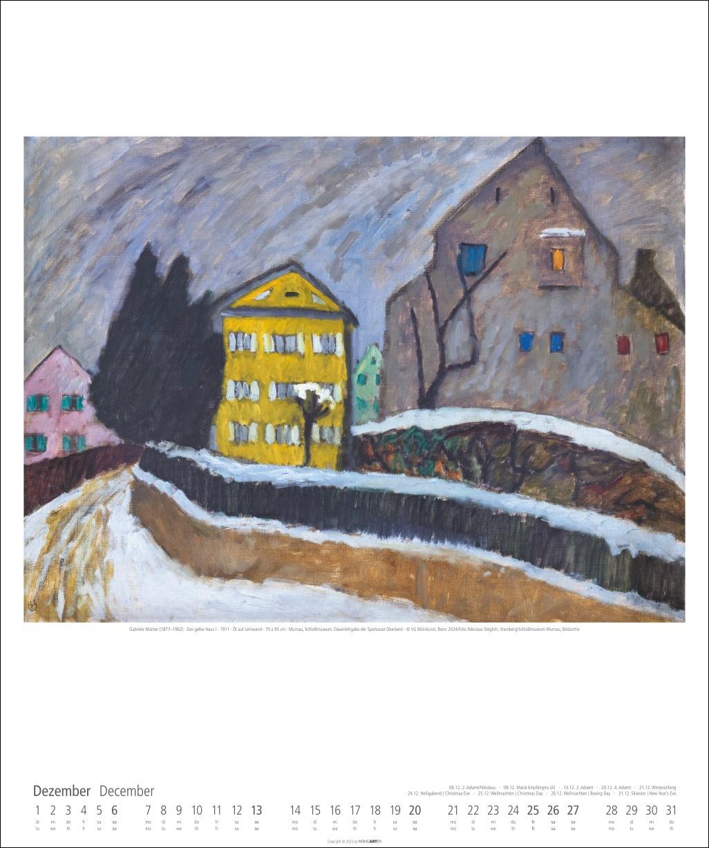 Beispielinhalt (Bild) Gabriele Münter Kalender 2026