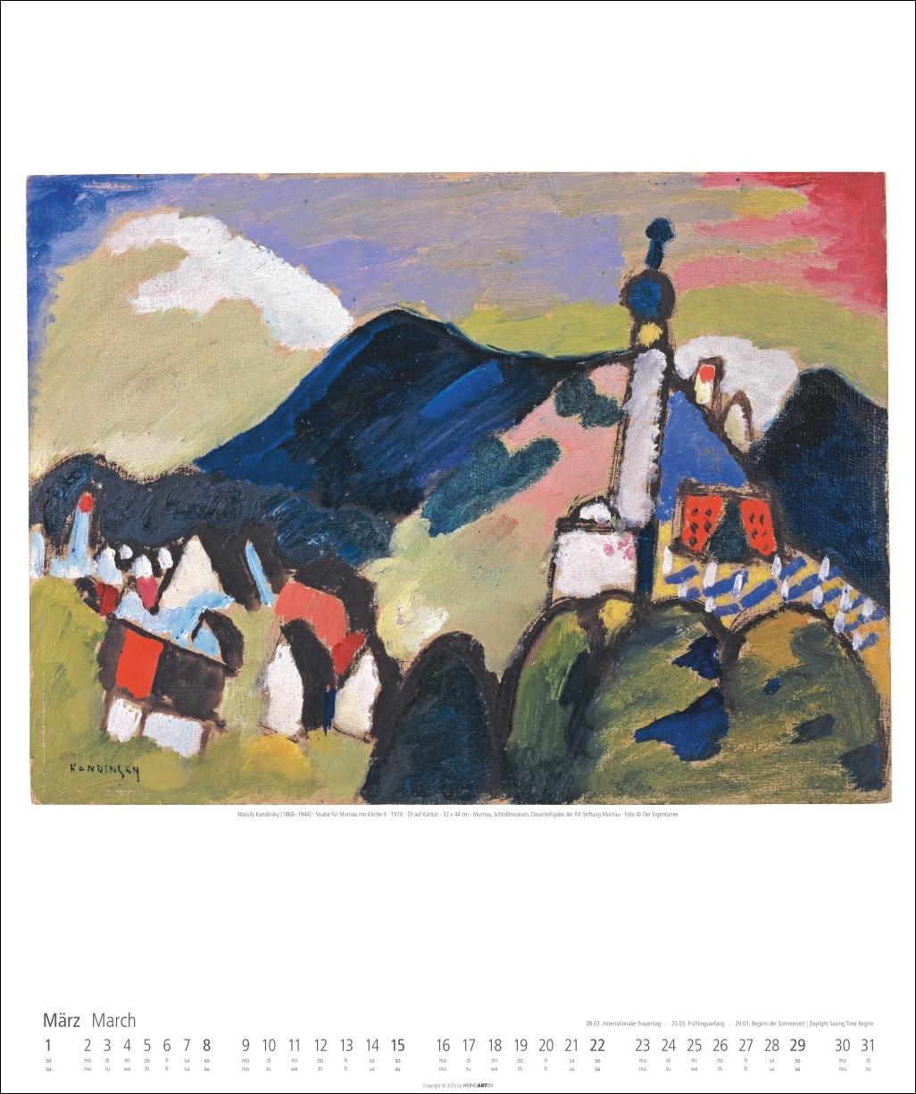 Beispielinhalt (Bild) Der Blaue Reiter Kalender 2026