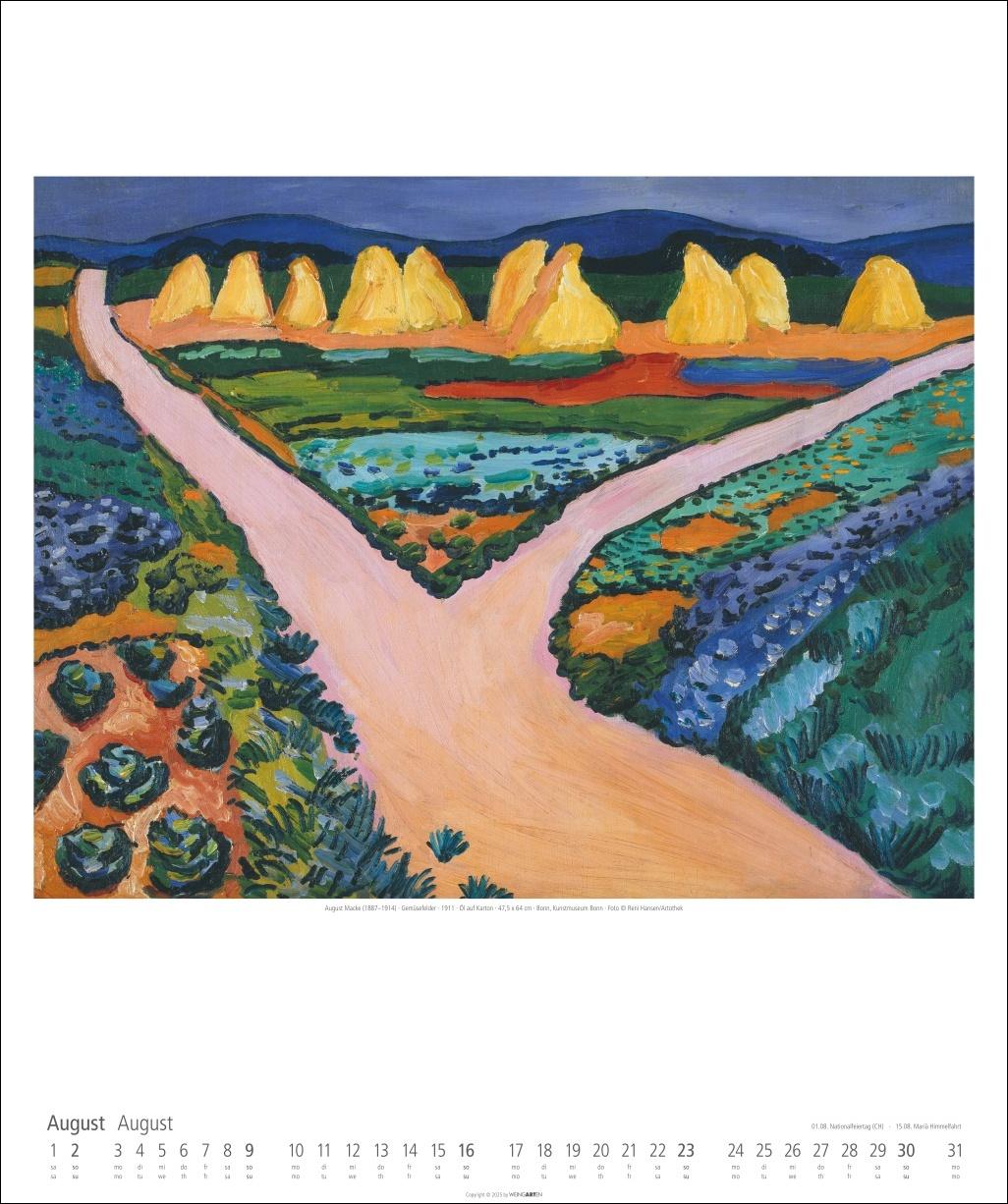 Beispielinhalt (Bild) Der Blaue Reiter Kalender 2026