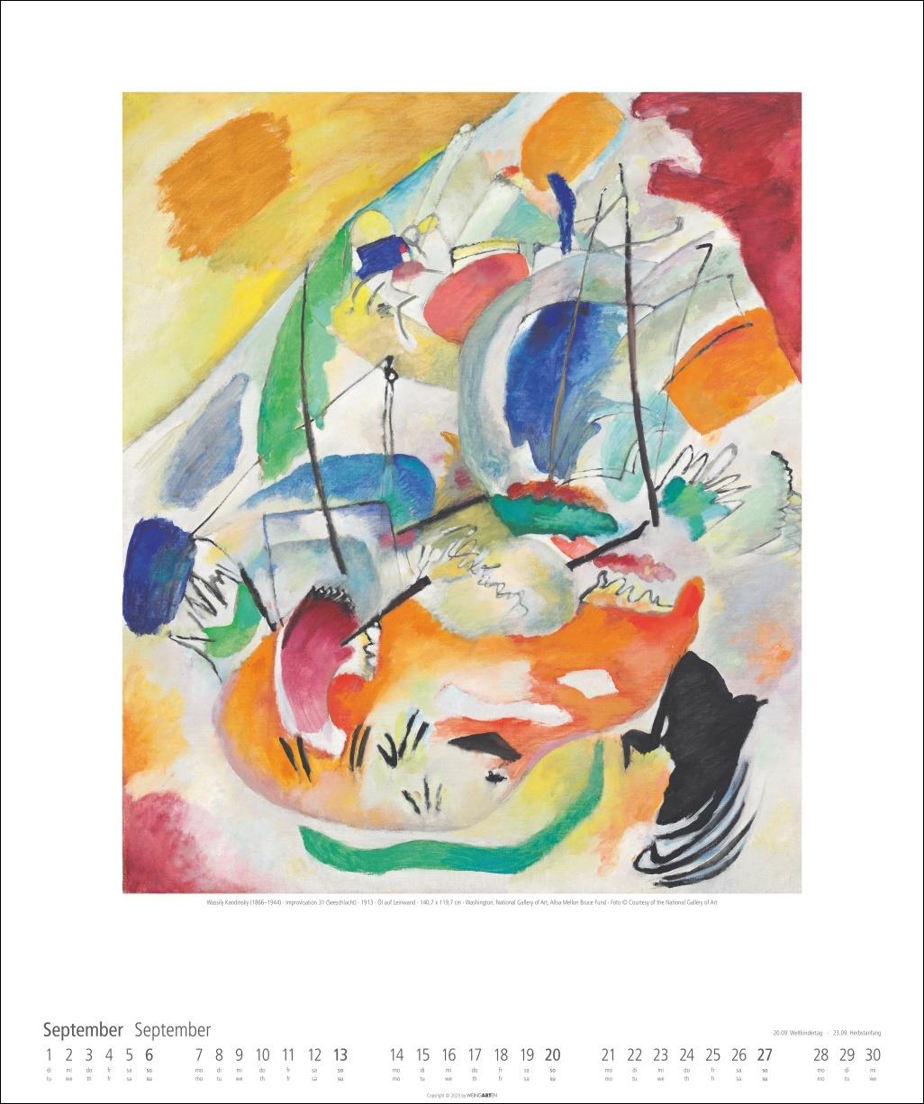 Beispielinhalt (Bild) Der Blaue Reiter Kalender 2026