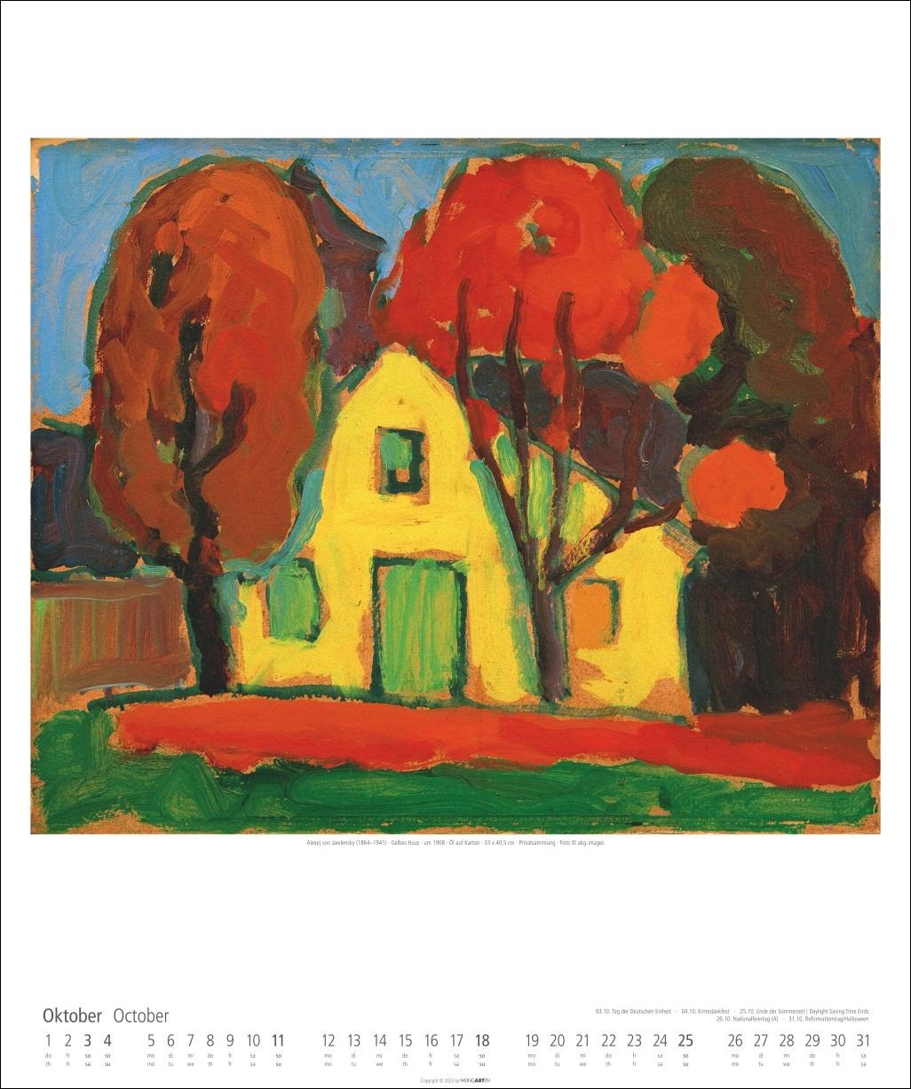 Beispielinhalt (Bild) Der Blaue Reiter Kalender 2026