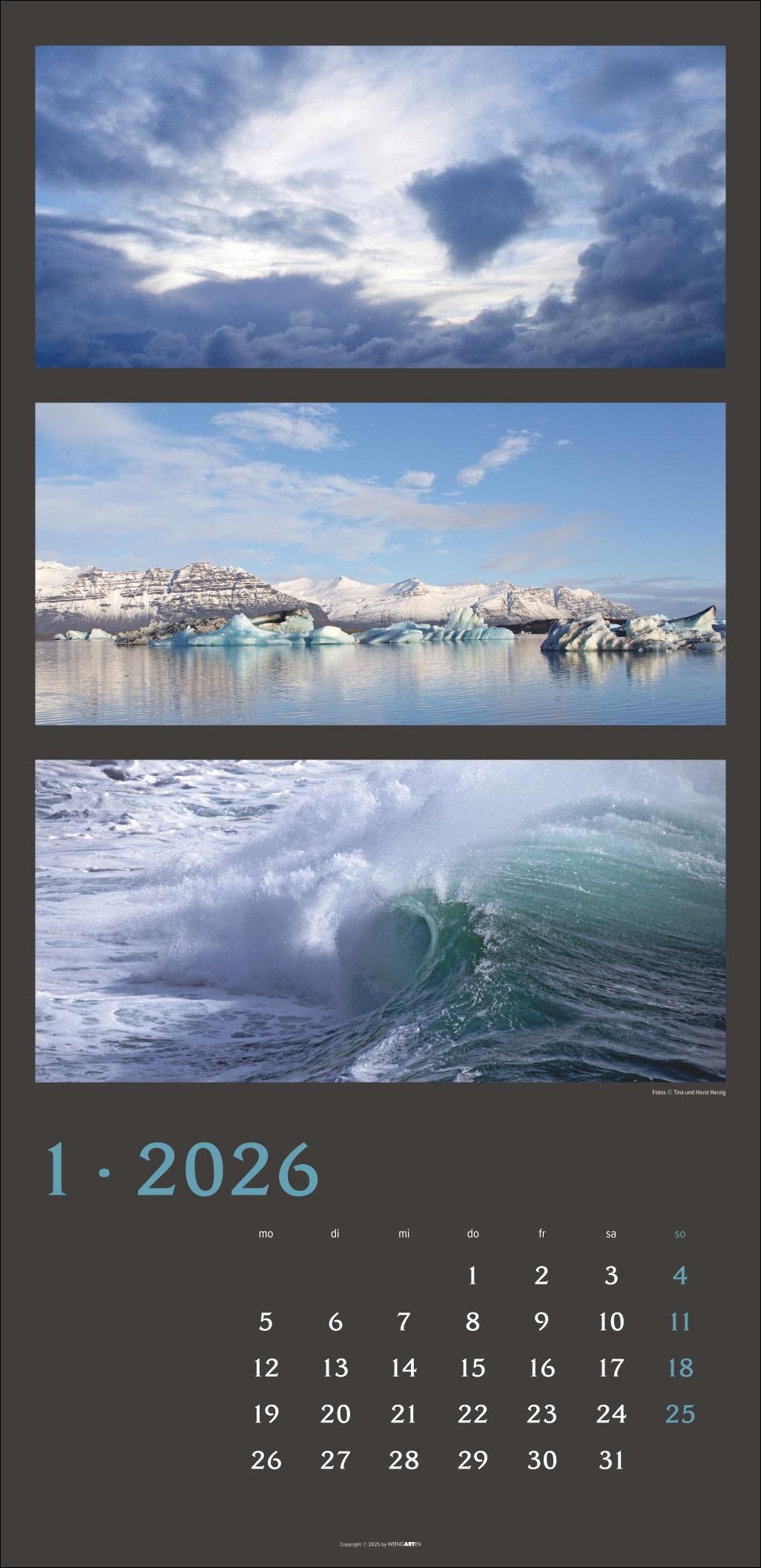 Beispielinhalt (Bild) Die Farben der Natur Kalender 2026
