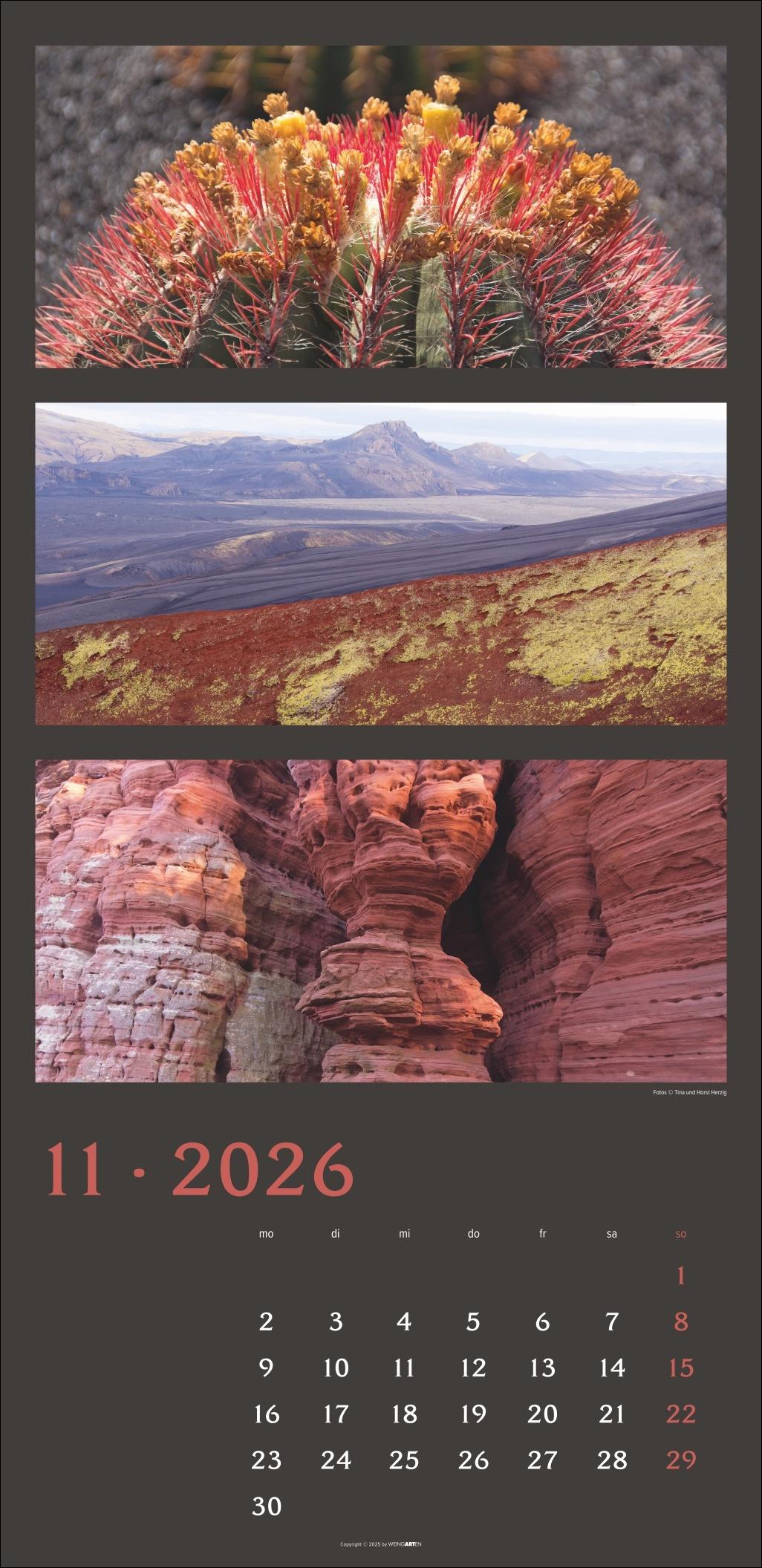 Beispielinhalt (Bild) Die Farben der Natur Kalender 2026