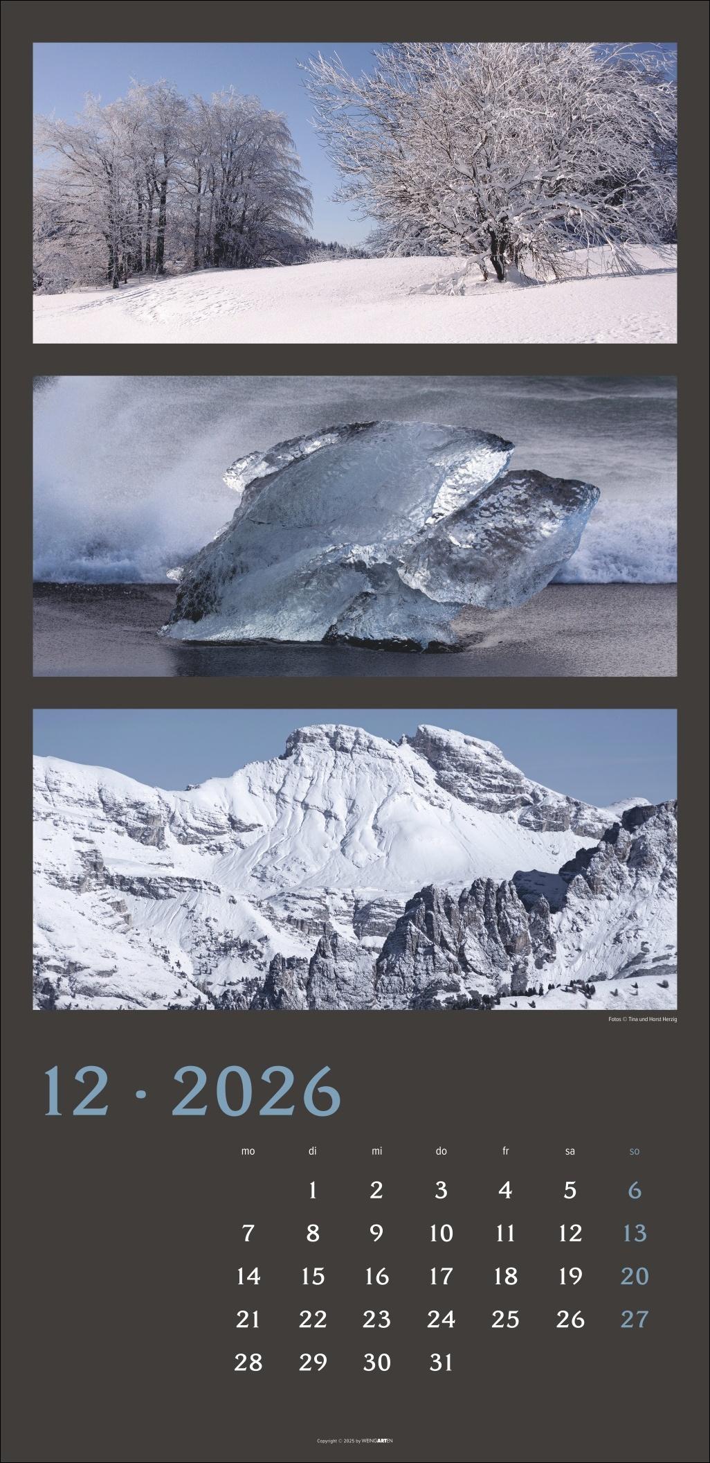 Beispielinhalt (Bild) Die Farben der Natur Kalender 2026