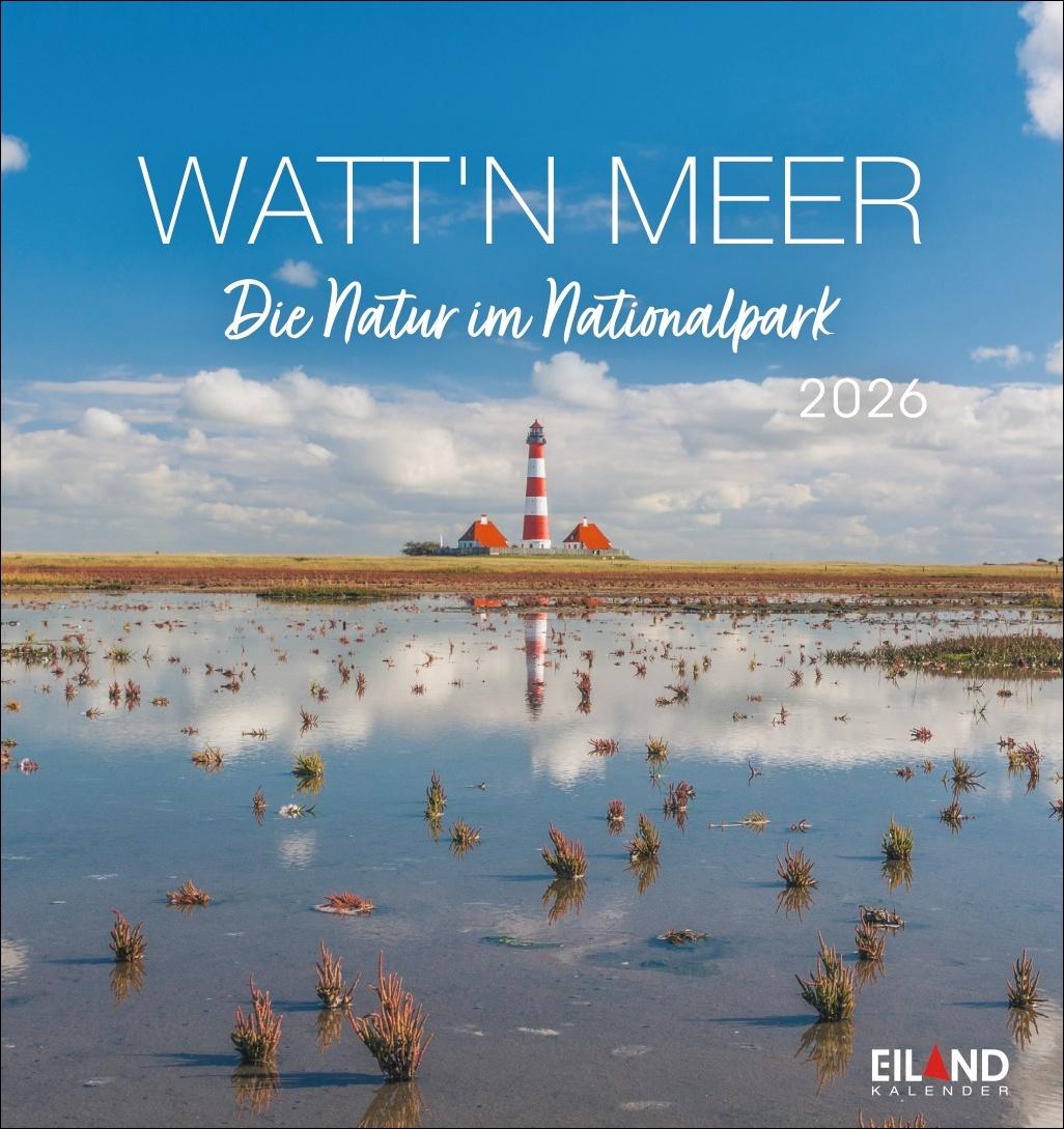 Vorderes Coverbild Watt'n Meer Postkartenkalender 2026 - Die Natur im Nationalpark