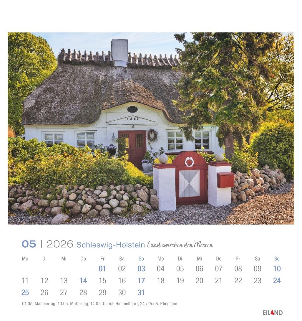 Beispielinhalt (Bild) Schleswig-Holstein Postkartenkalender 2026 - Land zwischen den Meeren