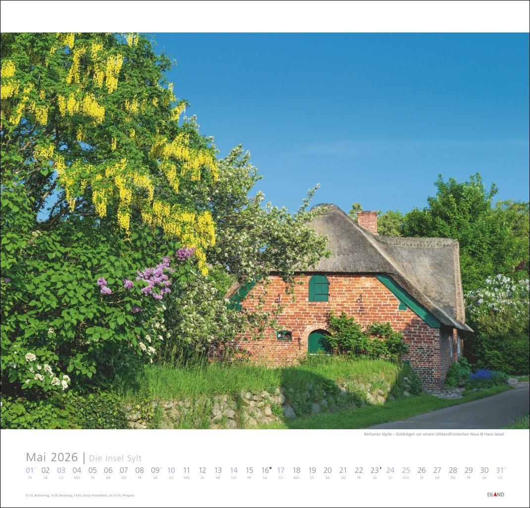 Beispielinhalt (Bild) Die Insel Sylt Edition Kalender 2026 - Hans Jessel