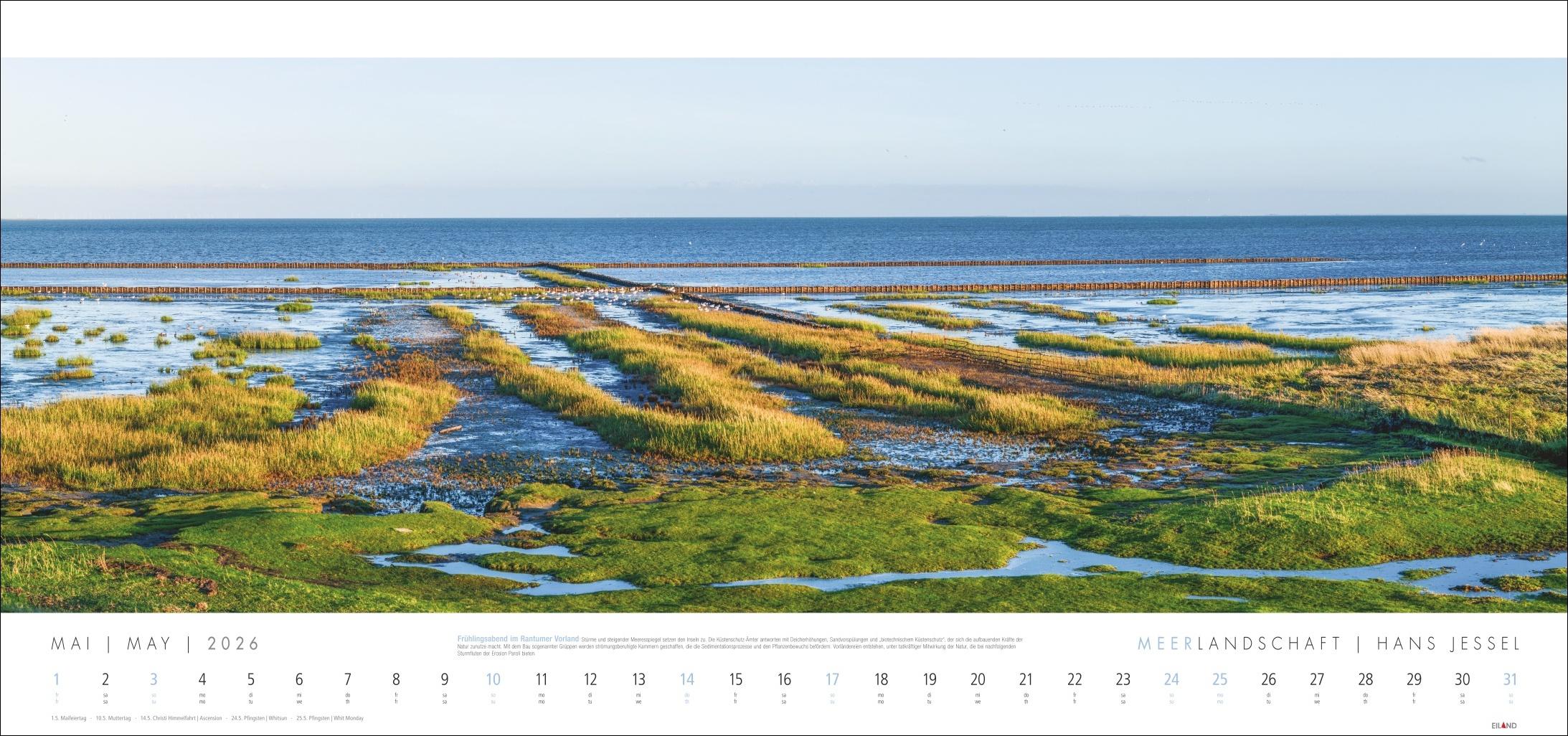Beispielinhalt (Bild) Meerlandschaft SYLT Kalender 2026 - Hans Jessel