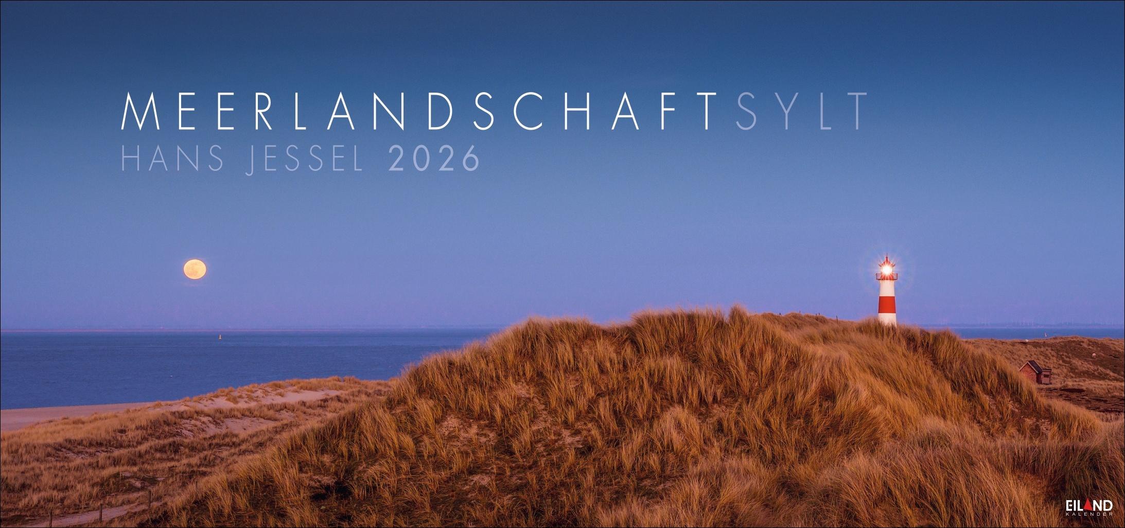 Vorderes Coverbild Meerlandschaft SYLT Kalender 2026 - Hans Jessel