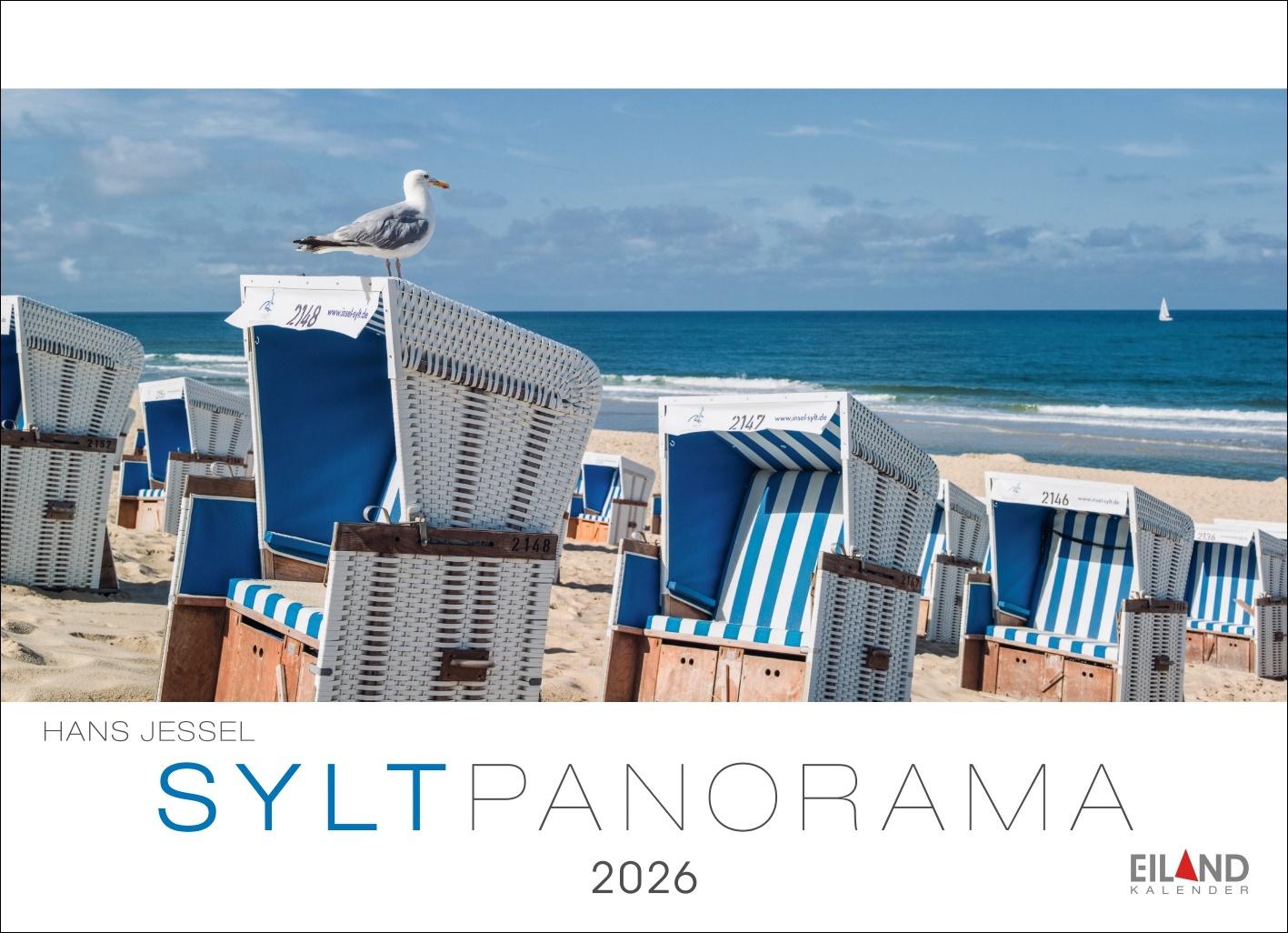 Vorderes Coverbild Sylt Panorama Postkartenkalender 2026 - Hans Jessel