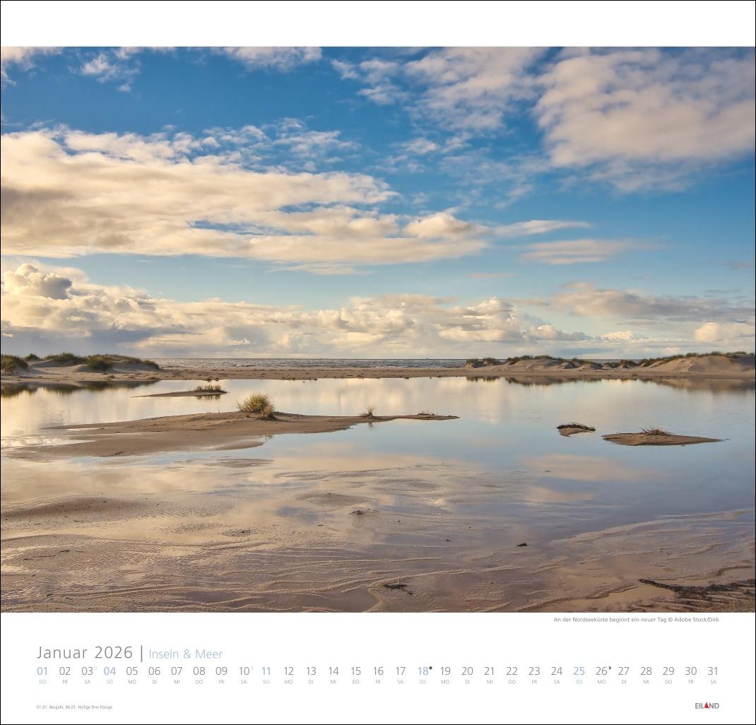 Beispielinhalt (Bild) Inseln und Meer Edition Kalender 2026