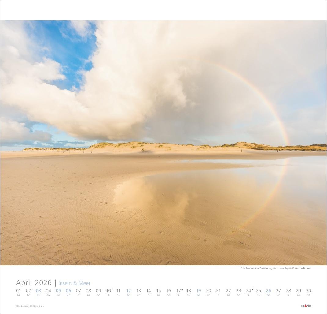 Beispielinhalt (Bild) Inseln und Meer Edition Kalender 2026