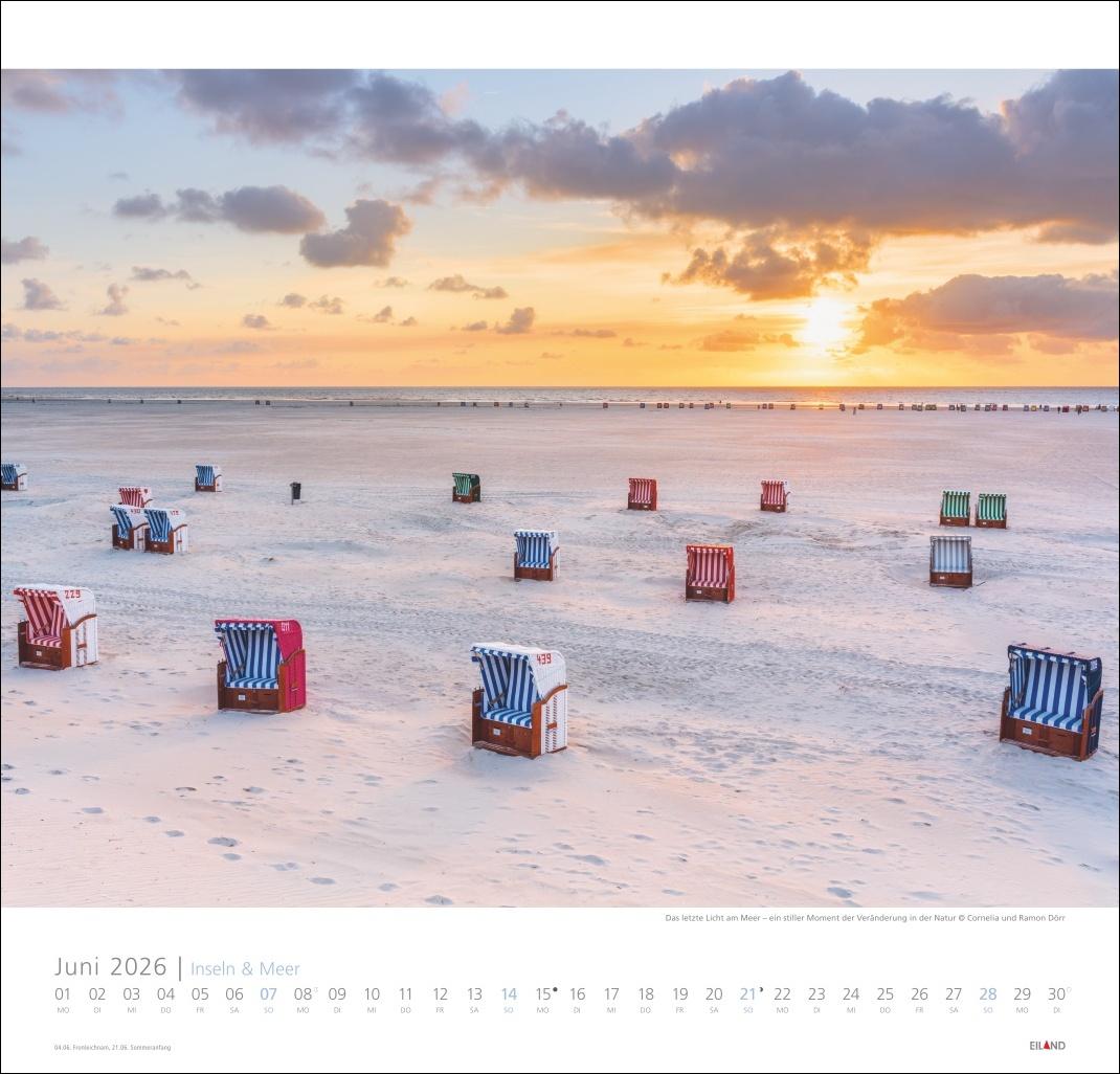 Beispielinhalt (Bild) Inseln und Meer Edition Kalender 2026