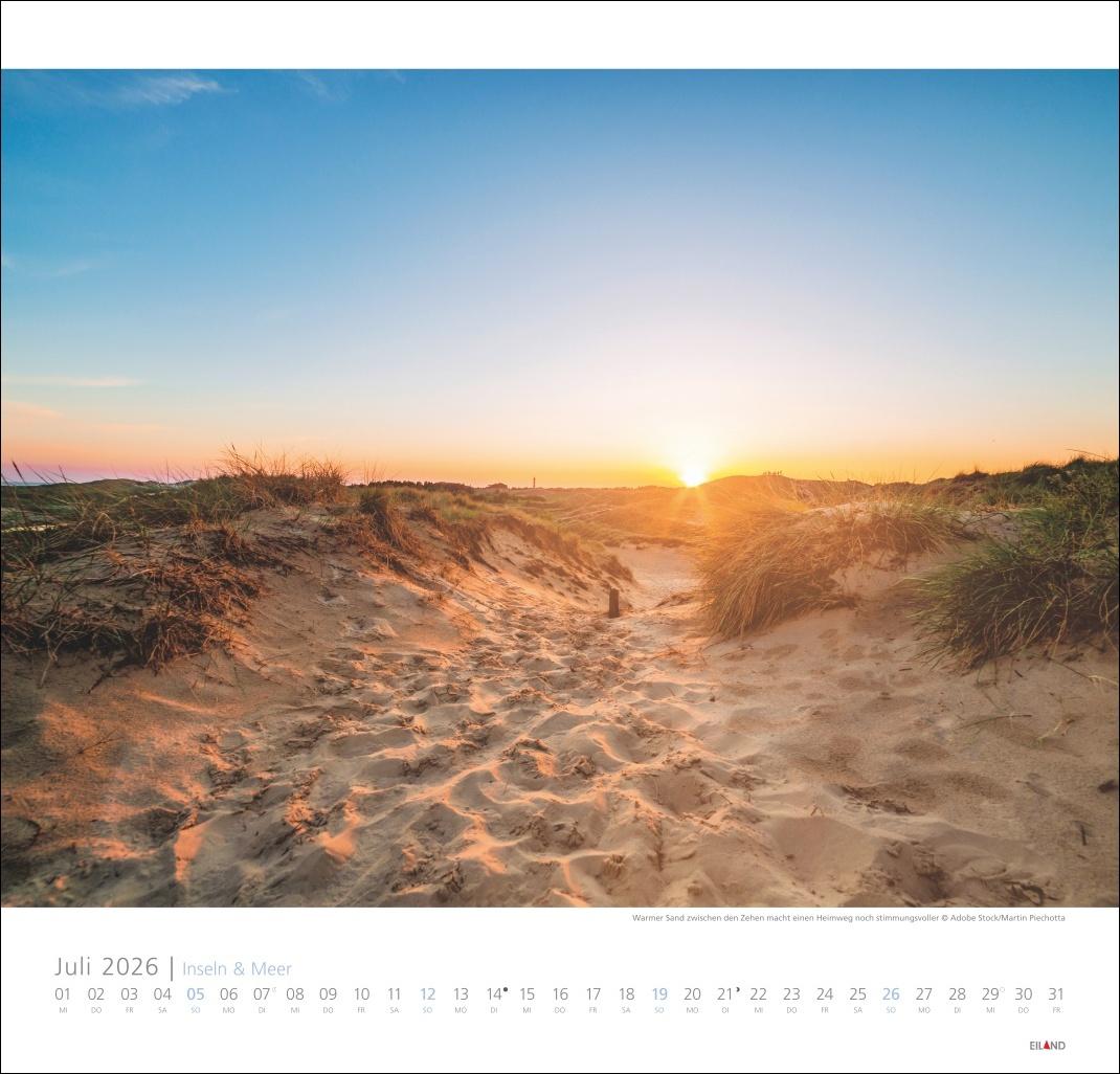 Beispielinhalt (Bild) Inseln und Meer Edition Kalender 2026