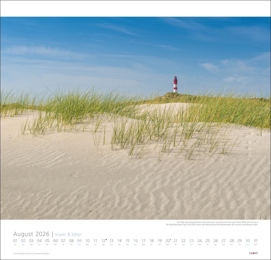 Beispielinhalt (Bild) Inseln und Meer Edition Kalender 2026