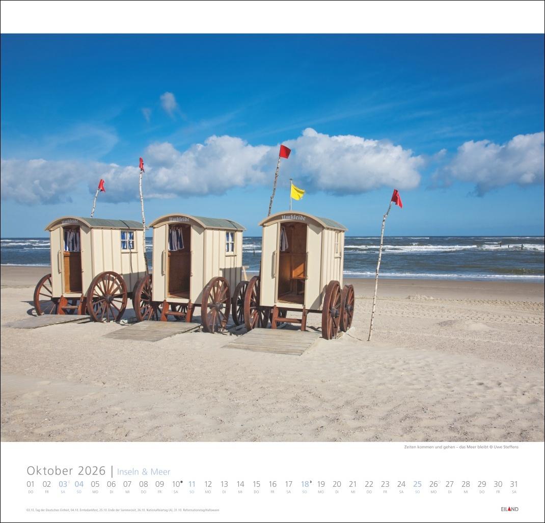Beispielinhalt (Bild) Inseln und Meer Edition Kalender 2026