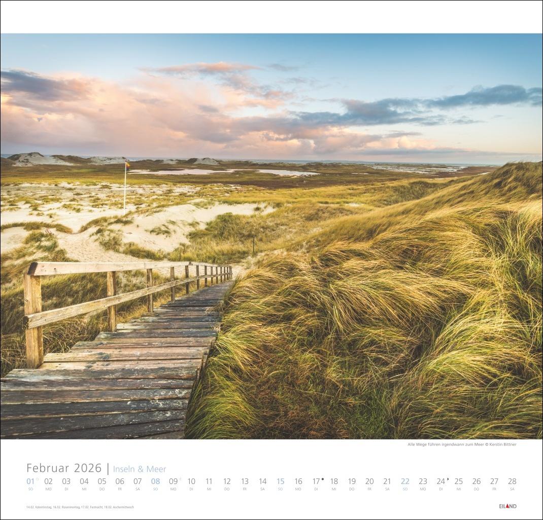 Beispielinhalt (Bild) Inseln und Meer Edition Kalender 2026