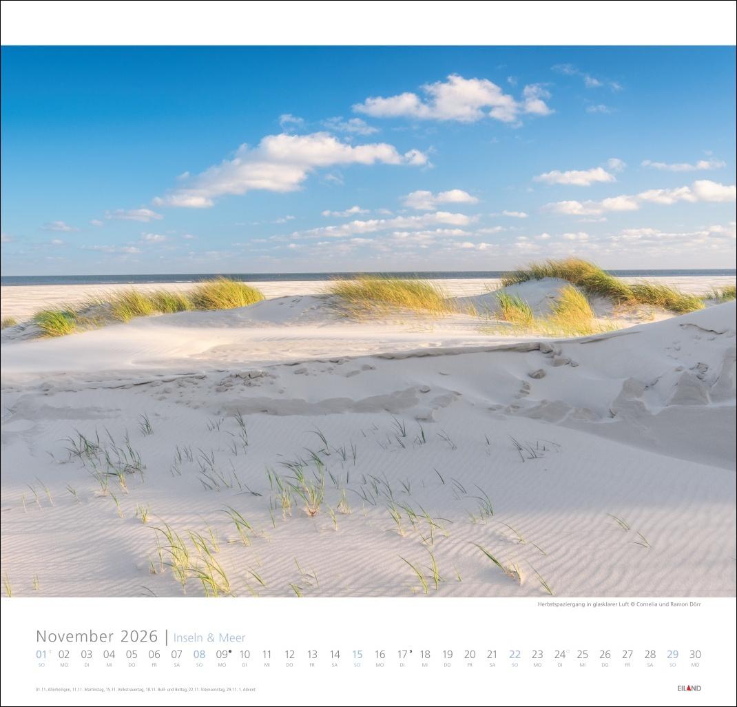 Beispielinhalt (Bild) Inseln und Meer Edition Kalender 2026