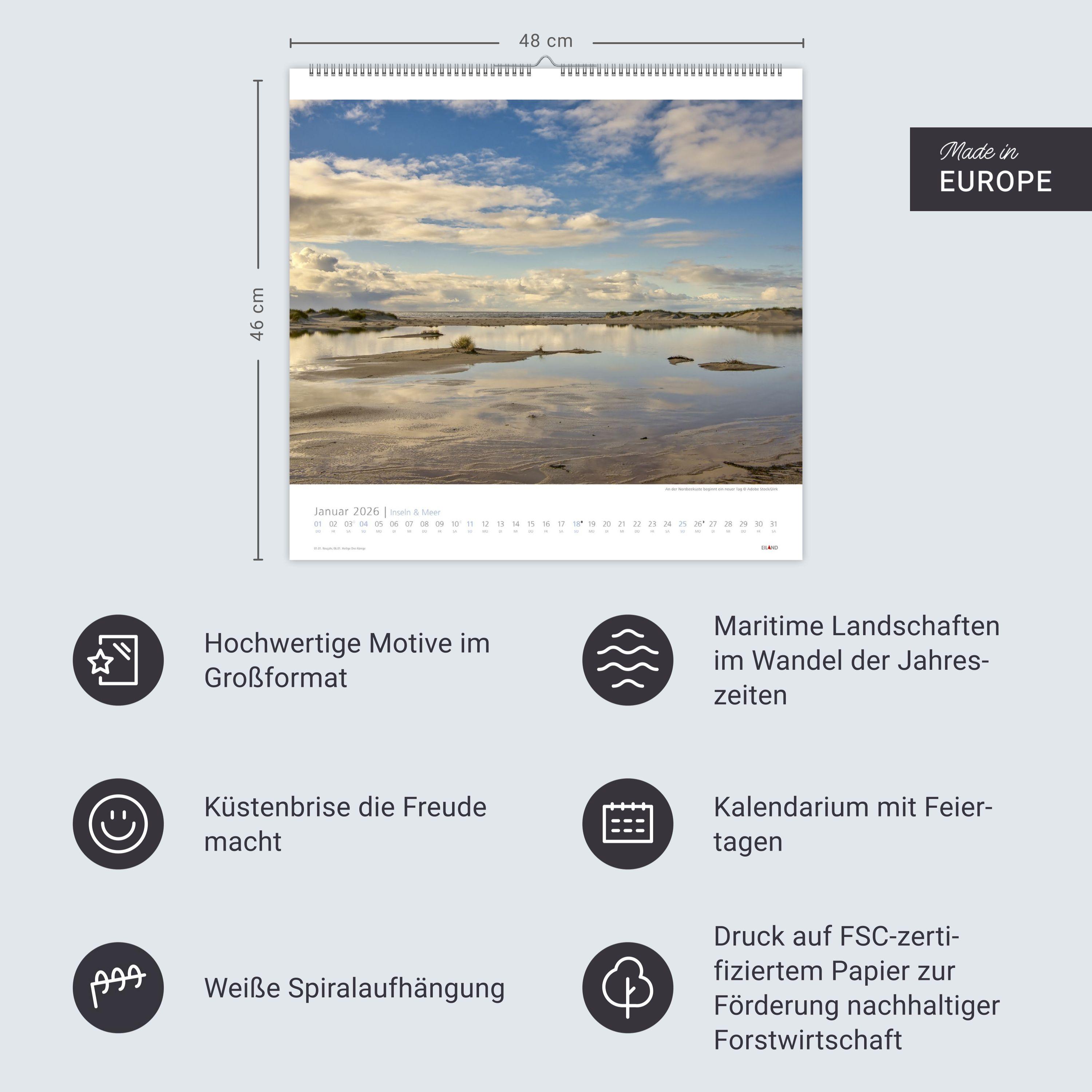 Beispielinhalt (Bild) Inseln und Meer Edition Kalender 2026