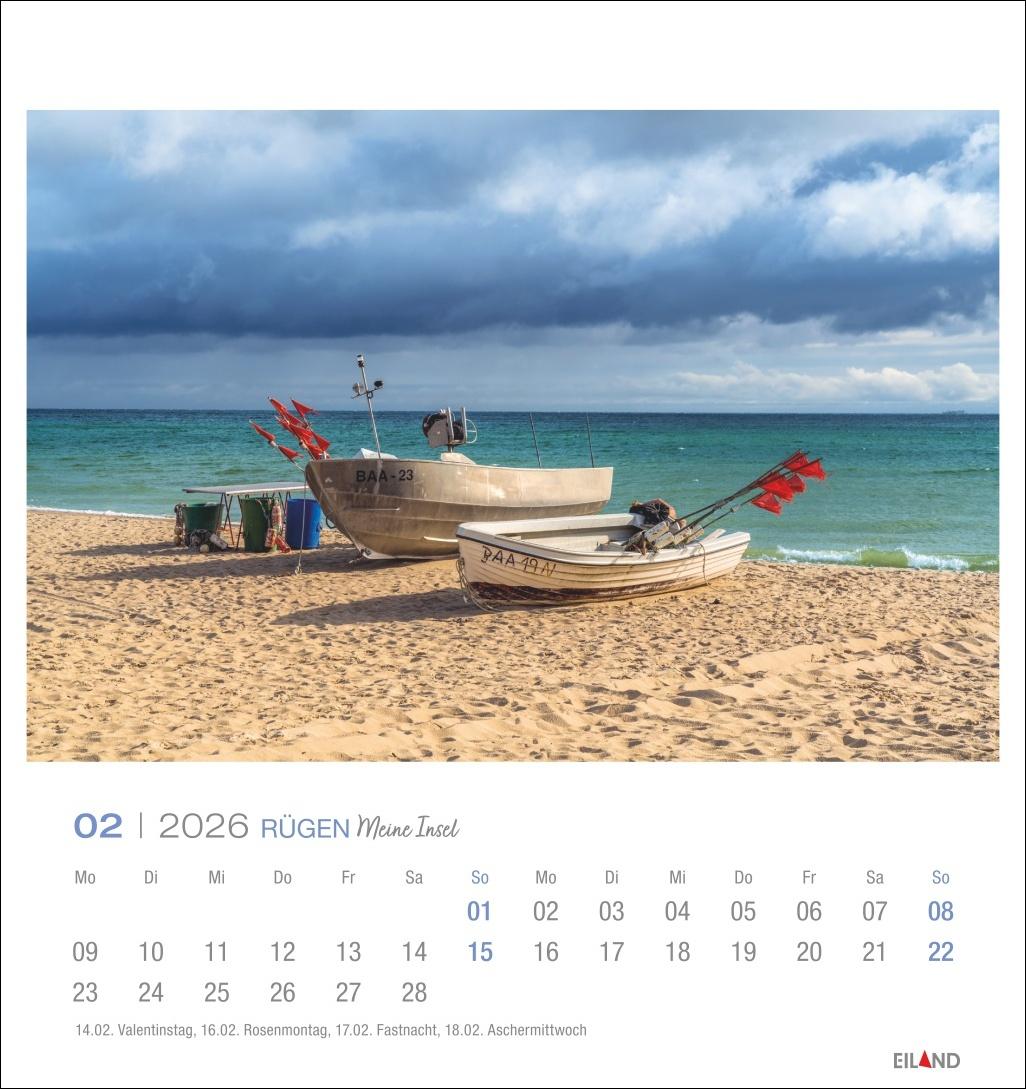 Beispielinhalt (Bild) Rügen Postkartenkalender 2026 - Meine Insel