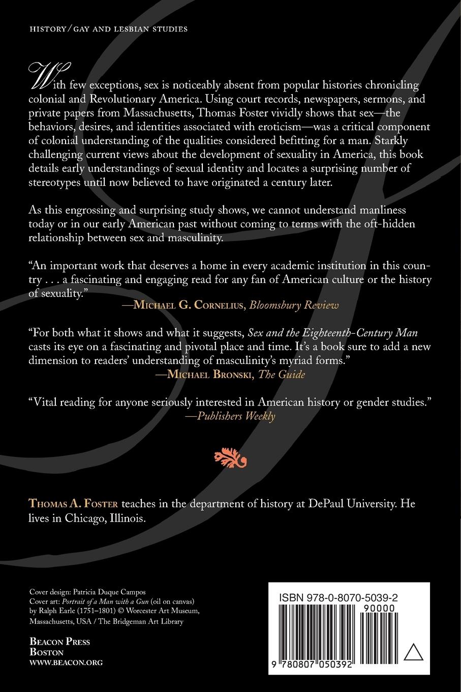 Rückseitencover Sex and the Eighteenth-Century Man