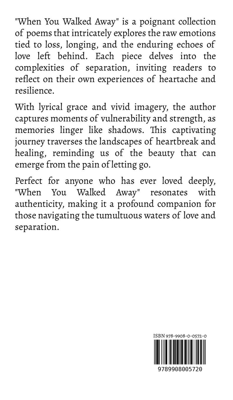 Rückseitencover When You Walked Away