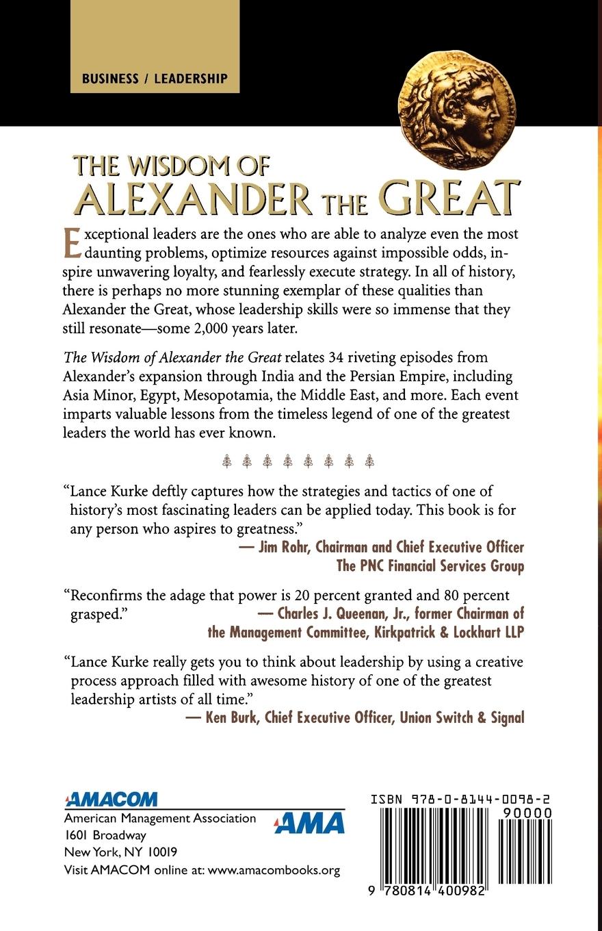 Rückseitencover The Wisdom of Alexander the Great