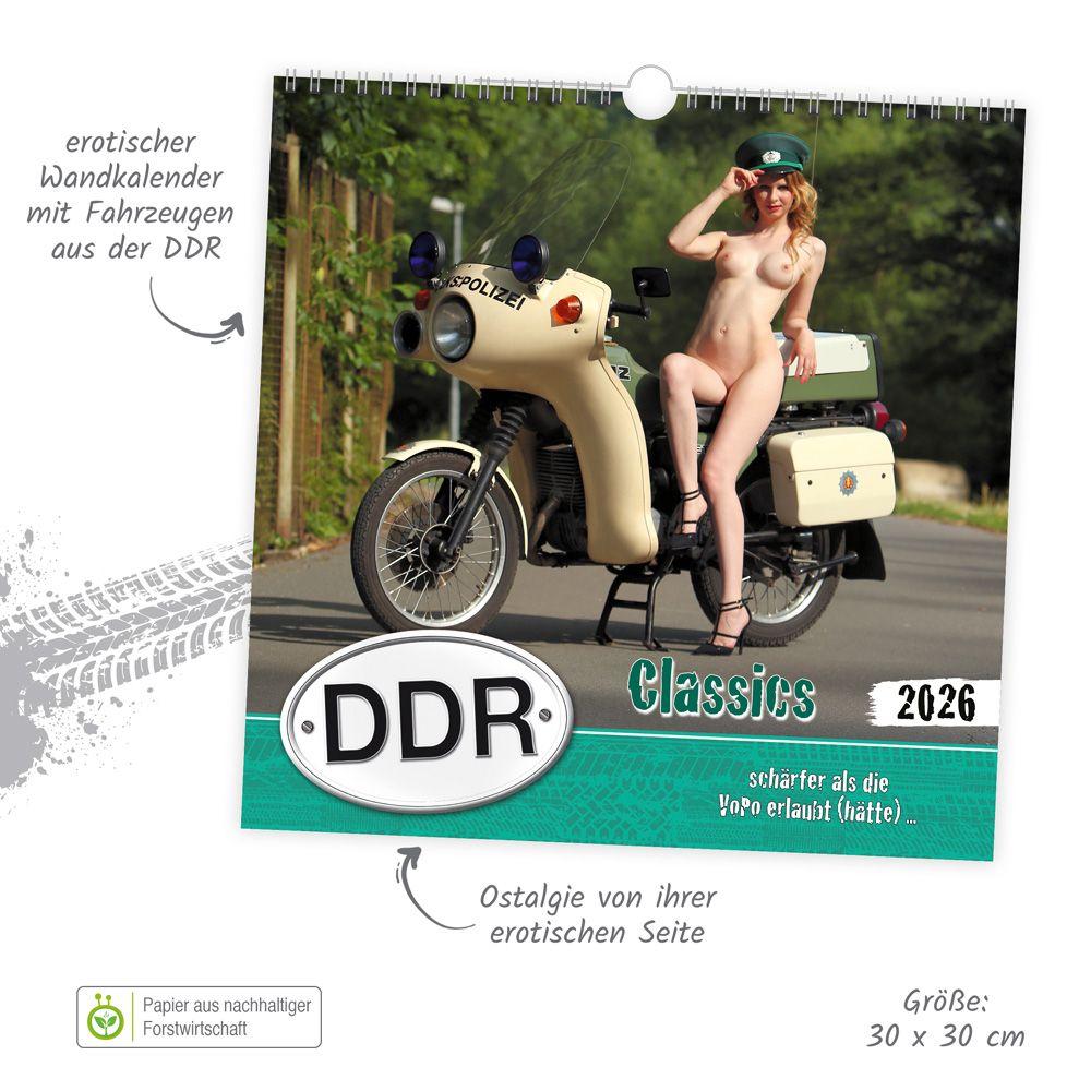 Beispielinhalt (Bild) Trötsch Erotikkalender DDR Classics 2026 schärfer als die VOPO erlaubt (hätte)