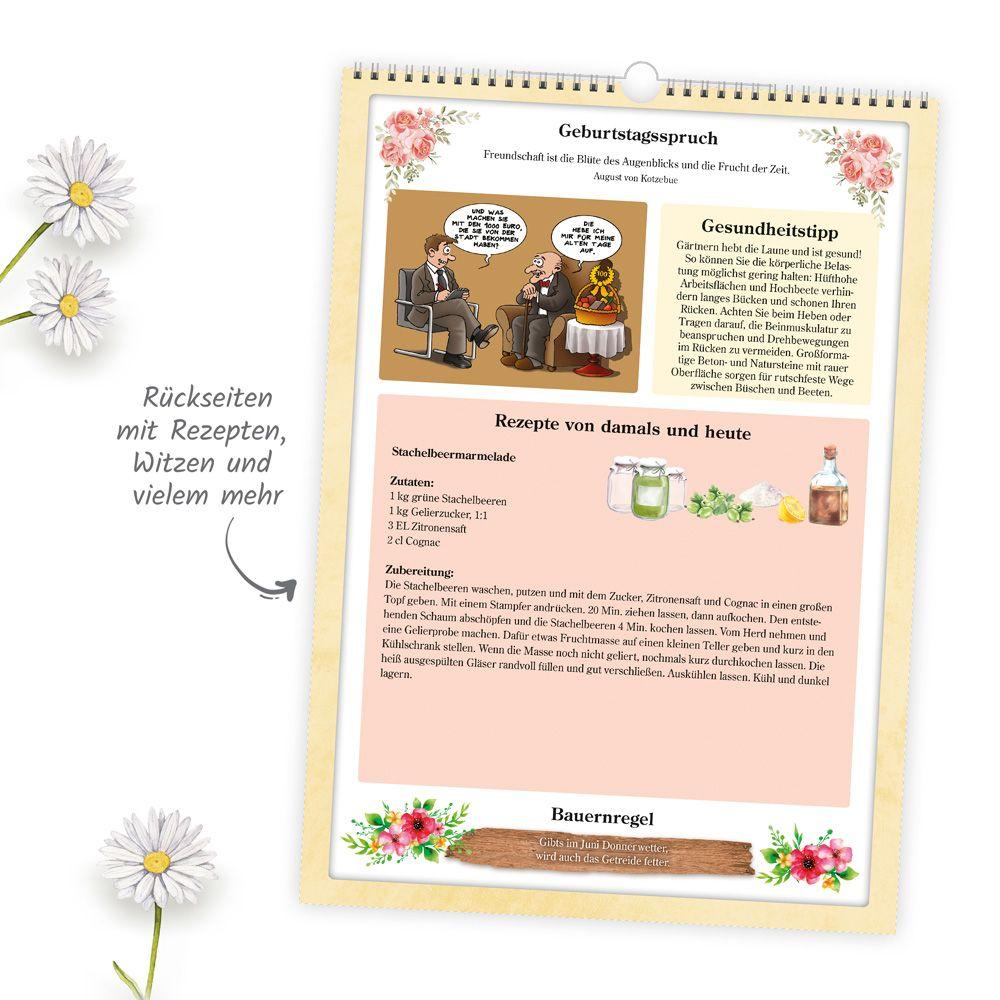 Beispielinhalt (Bild) Trötsch Großbildkalender Der große Rentnerkalender 2026