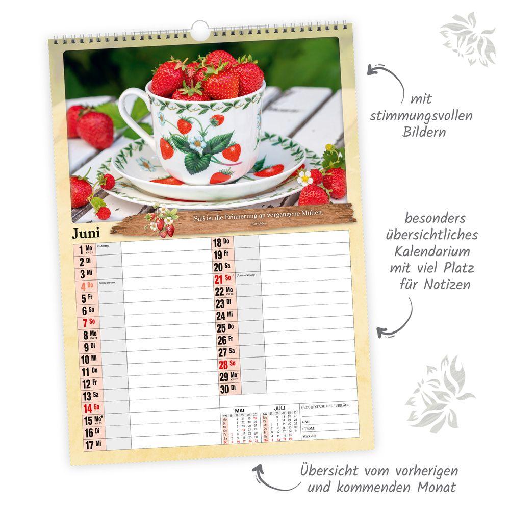 Beispielinhalt (Bild) Trötsch Großbildkalender Der große Rentnerkalender 2026