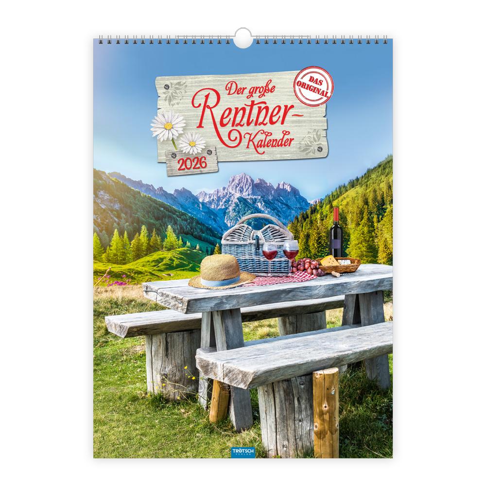 Vorderes Coverbild Trötsch Großbildkalender Der große Rentnerkalender 2026