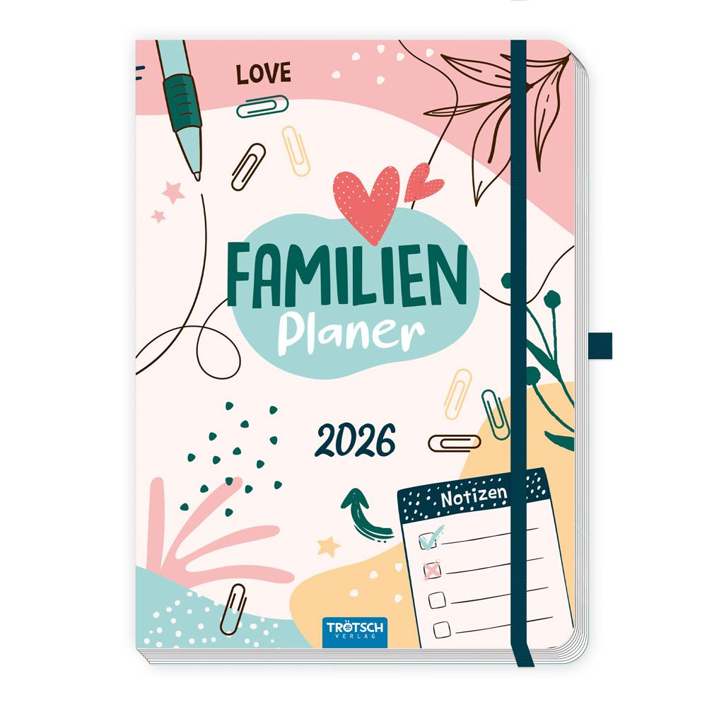 Vorderes Coverbild Trötsch Wochenbuch Familienplaner 2026