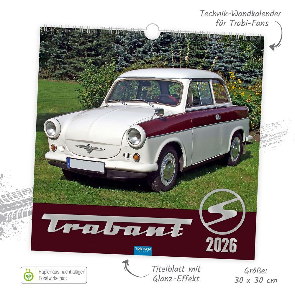 Beispielinhalt (Bild) Trötsch Technikkalender Trabant 2026