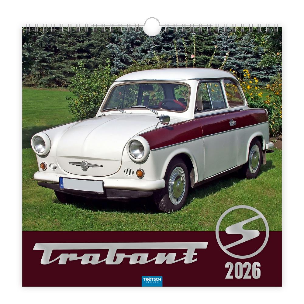 Vorderes Coverbild Trötsch Technikkalender Trabant 2026