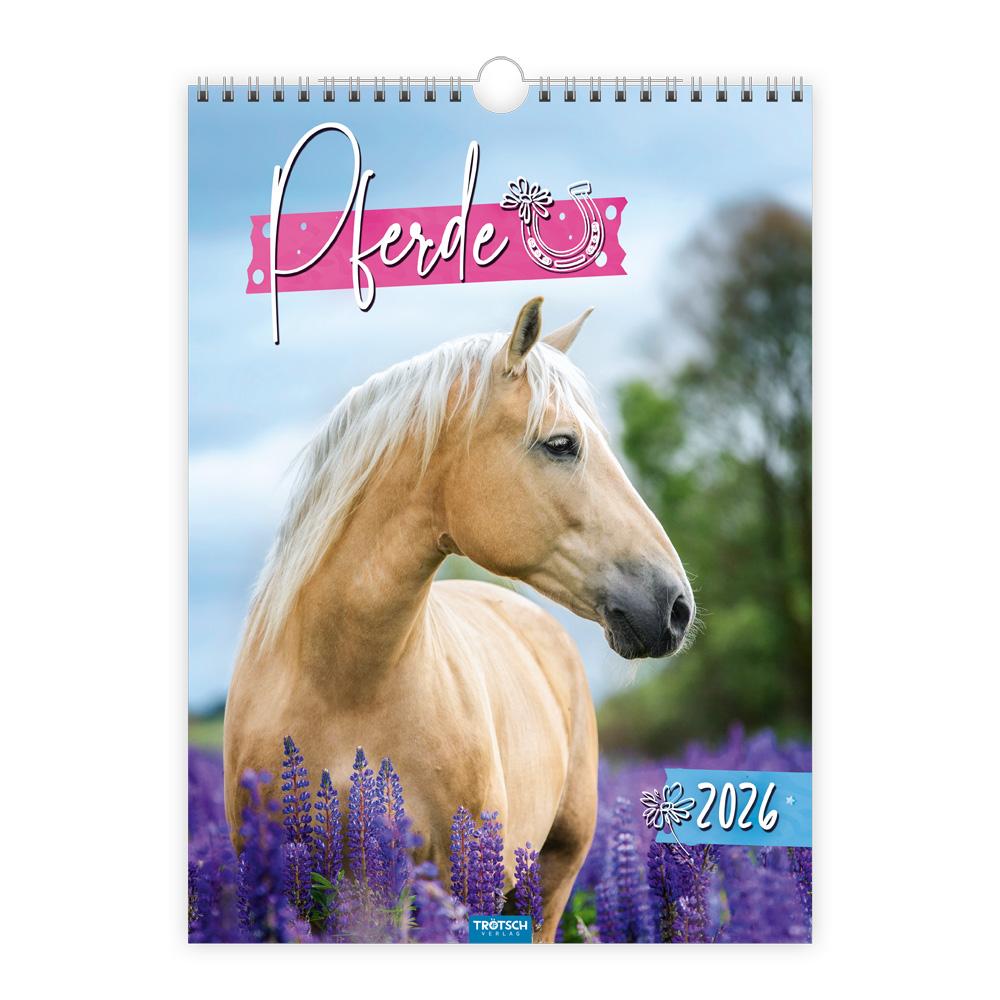 Vorderes Coverbild Trötsch Classickalender Pferde 2026