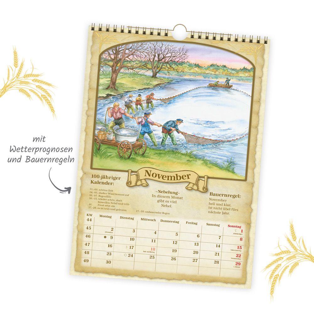 Beispielinhalt (Bild) Trötsch Classickalender Der 100-jährige Kalender 2026