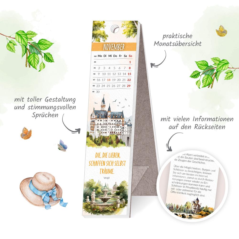 Beispielinhalt (Bild) Trötsch Lesezeichenkalender Zauberhafte Heimat 2026