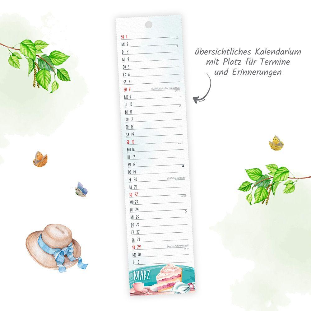 Beispielinhalt (Bild) Trötsch Streifenkalender Mini Zauberhafte Heimat 2026