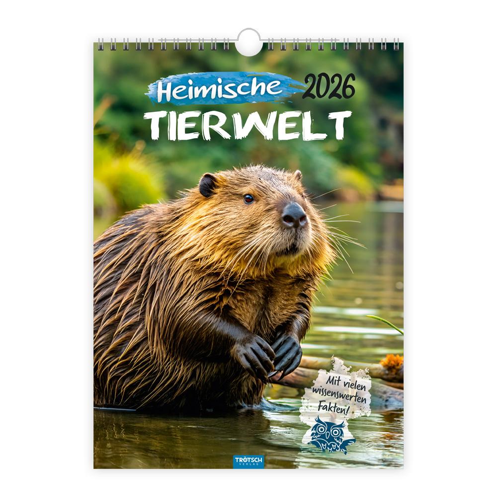 Vorderes Coverbild Trötsch Classickalender Heimische Tierwelt 2026