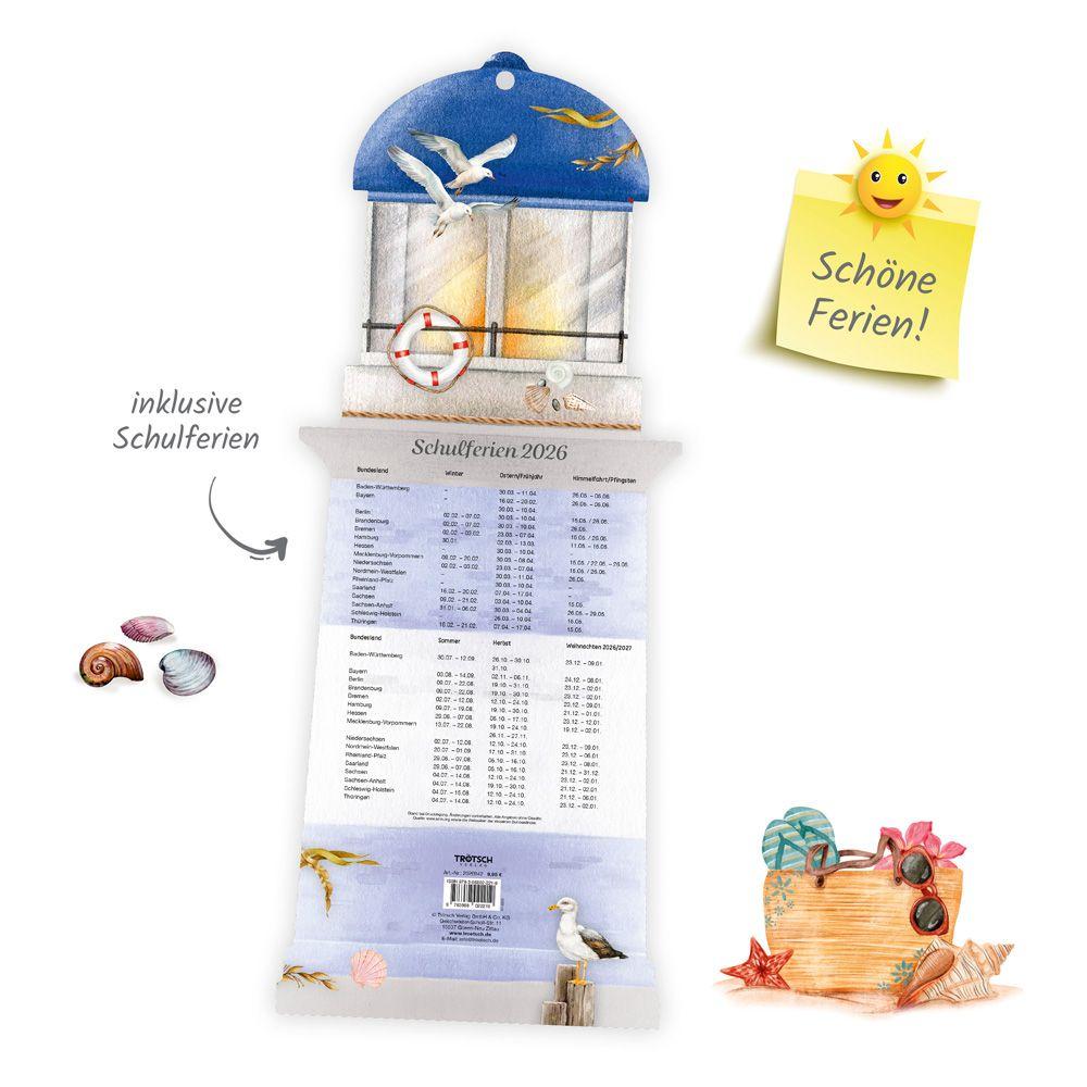 Beispielinhalt (Bild) Trötsch Formkalender Familienkalender Leuchtturm 2026