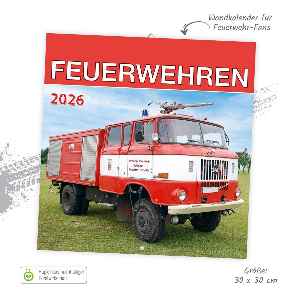 Beispielinhalt (Bild) Trötsch Broschürenkalender Feuerwehren 2026